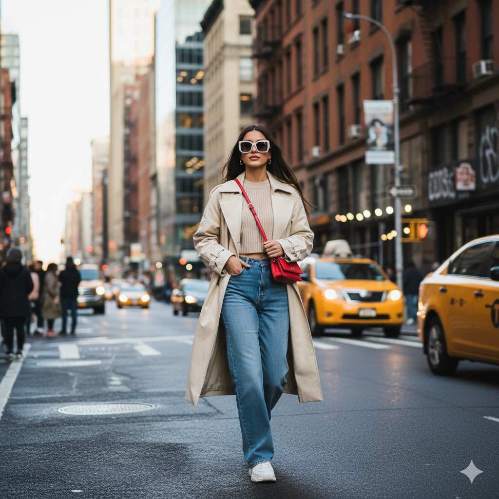 A fashionable girlwalking on a city street, urban background, stylish casual outfit, editorial photography style, candid street look. A fashionable girlwalking on a city street, urban background, stylish casual outfit, editorial photography style, candid street look.